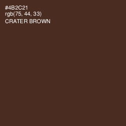 #4B2C21 - Crater Brown Color Image